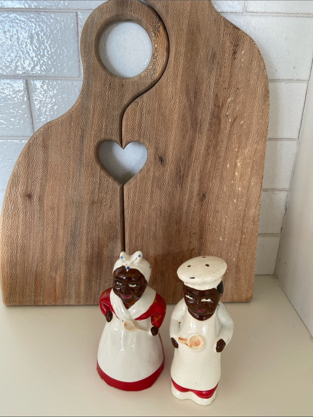 Vintage Black Americana Salt and Pepper Shakers